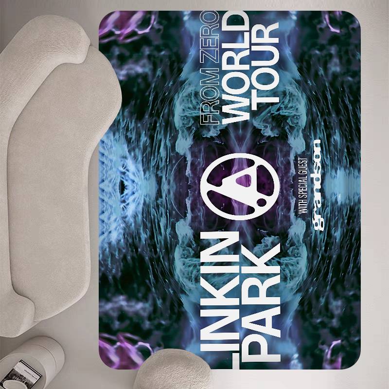 L-Linkin P-Park Band Room Mats Anti-slip Absorb Water Long Strip Cushion Bedroon Mat Household Carpets