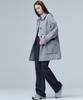 Maloupe 6508 Wool Half Coat (Grey)