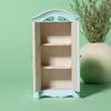 1:12 Scale Miniature Dollhouse Bedroom Furniture Set Wooden Printed Wardrobe Decorative Accessory DIY Craft Display