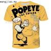 Anime Character Summer Top Classic Popeye T-shirt 3D Printing Men and Women Tee Novelty Fashion T-shirt Hip Hop Streetwear Shirts