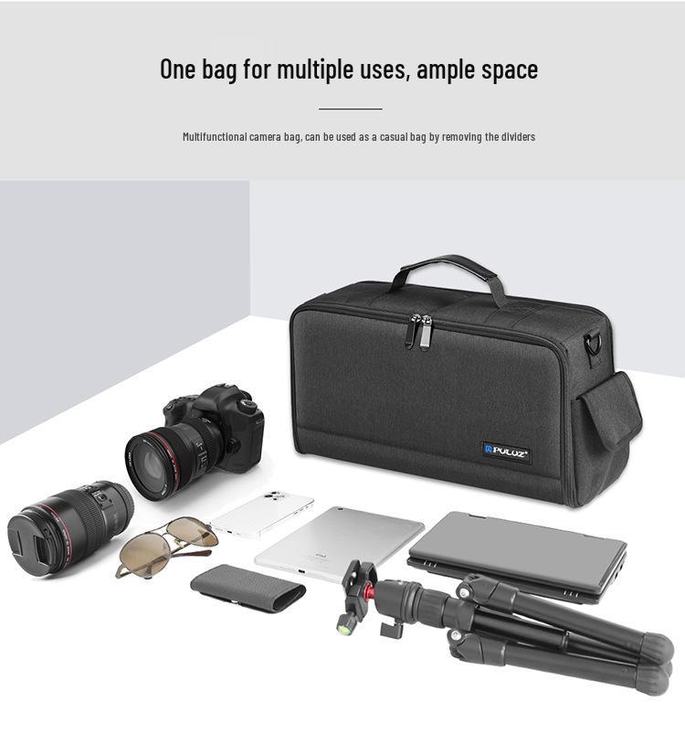 Сумка для камеры PULUZ Толстая корова: Сумка-кроссбоди для хранения цифровой камеры и объектива для уличной фотографии