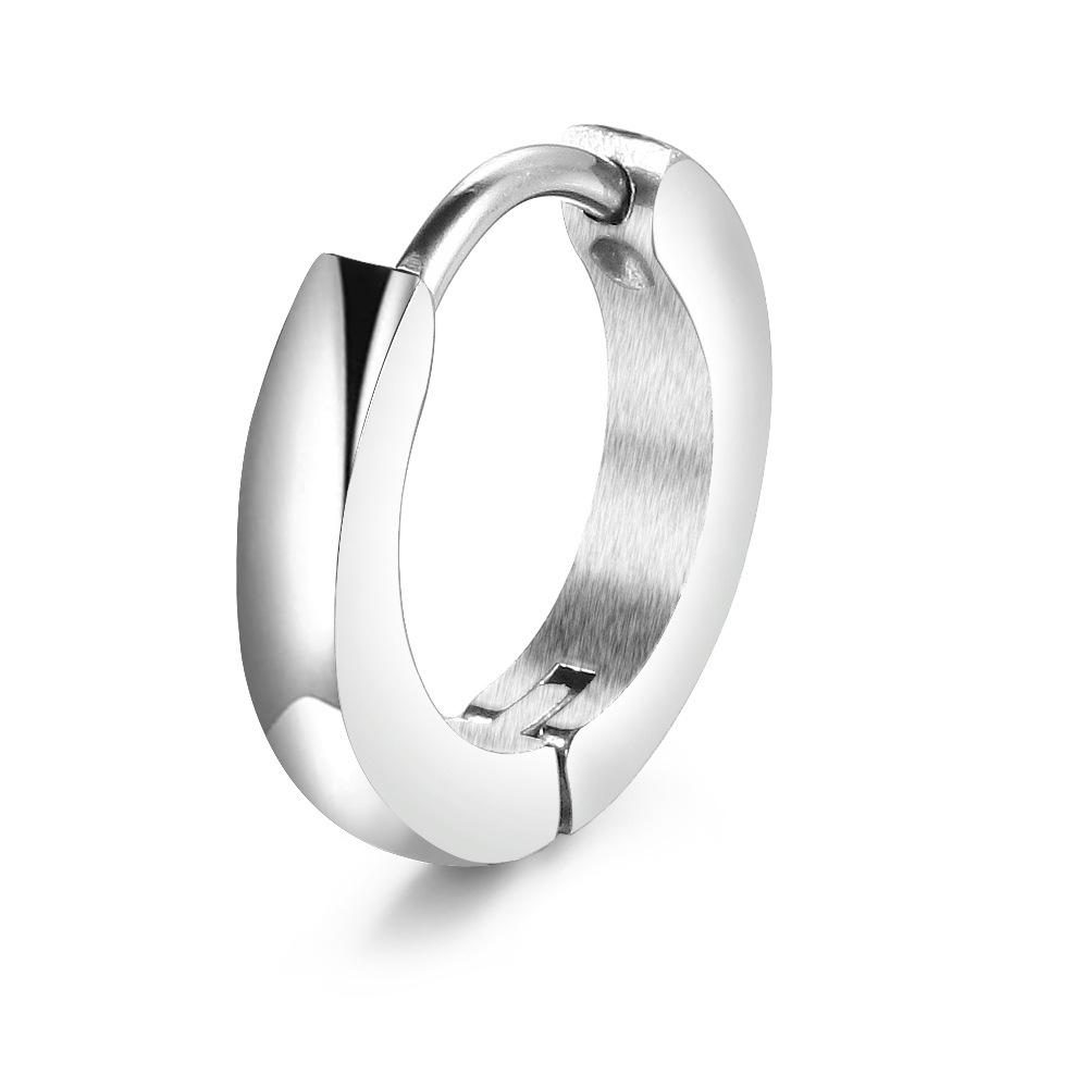 Минималистичные серьги-кольца в корейском стиле - Маленькие из чистого титана для мужчин и женщин, Универсальный и трендовый дизайн