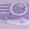 Weighted Infinity Smart Fitness Hoop 24 Detachable Knots Weight Hoop with Counter Women Weight Loss Hoop 2-in-1 Abdomen Fitness Message Equipment