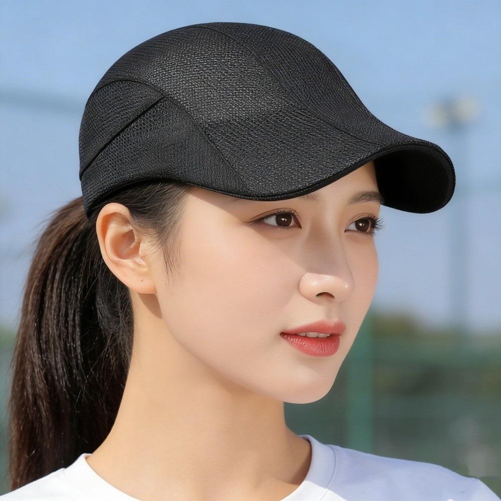 Solid Panel Forward Cap Summer Painter Hat Vintage Baseball Cap Sun Hat