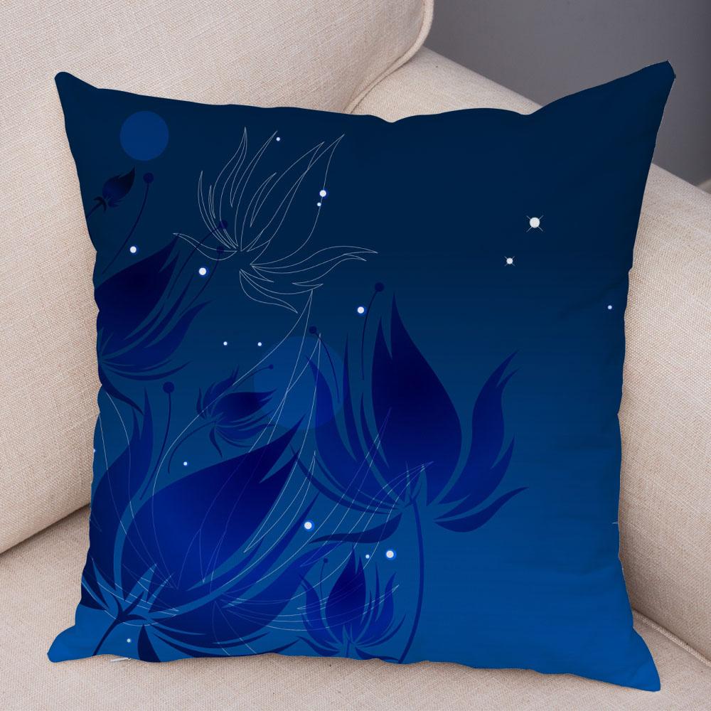 Красивая цветочная подушка, художественная наволочка для дивана, домашняя простая наволочка с геометрическим цветком