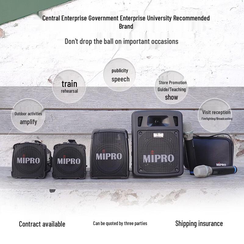 MIPRO MA-101B Wireless Portable Amplifier with Lavalier Mic CN plug (adapter included)