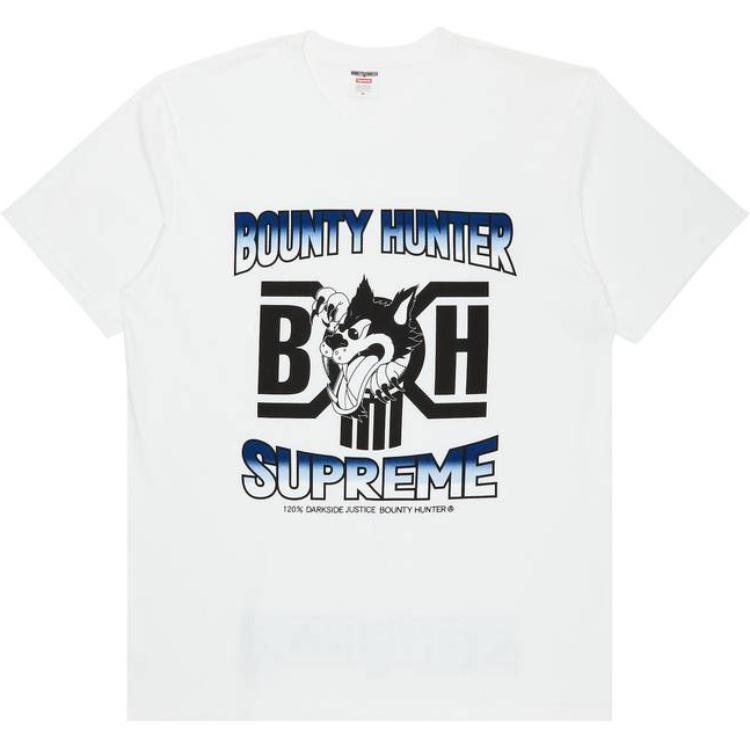 Supreme x Bounty Hunter Wolf T-Shirt 'Red White Black' Men's SUP-FW23-111
