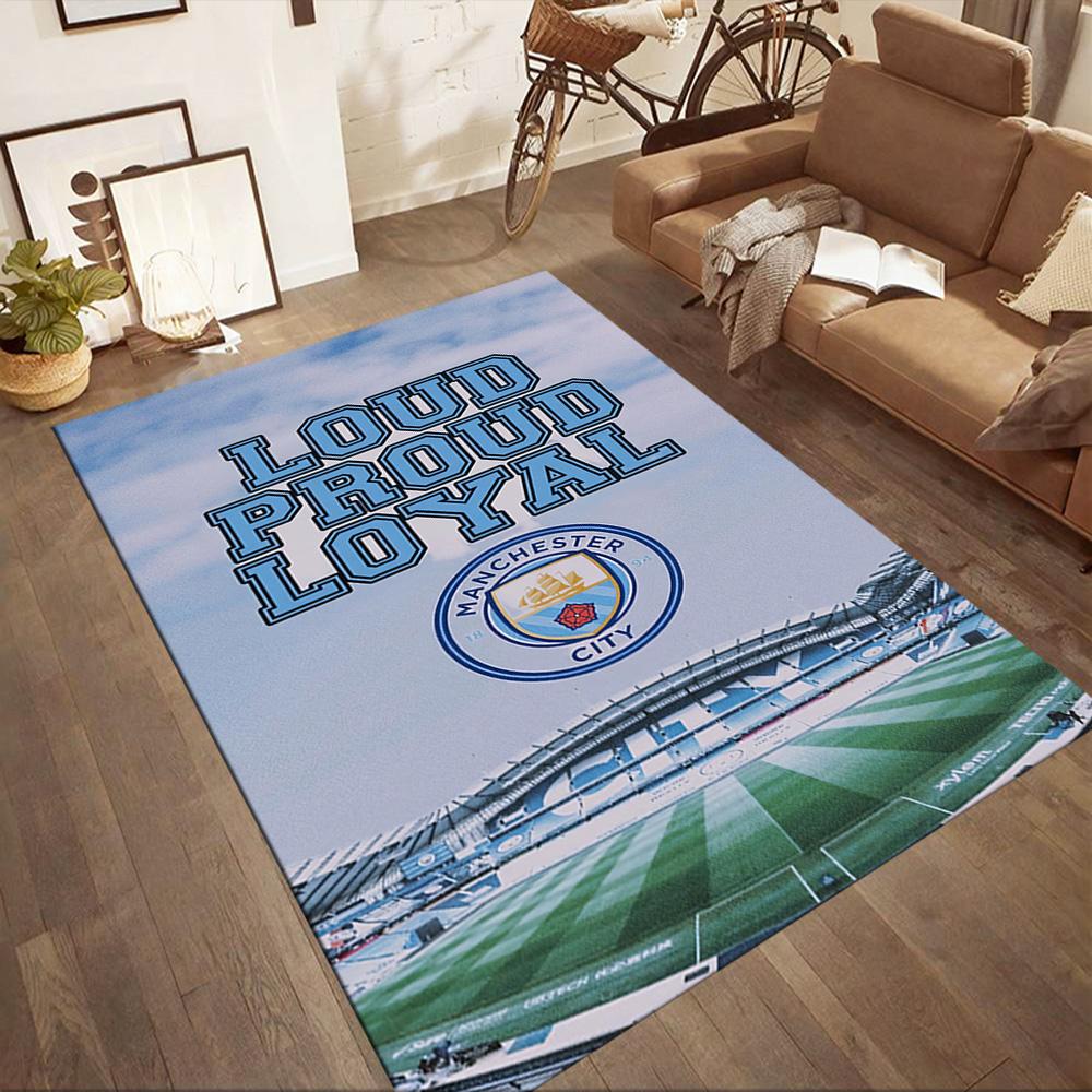 Manchester City Area Rug Design For Kitchen Balcony Entryway Bedrooms Antislip Rug Anime Office Decor Perfect Birthdaychristmas Gift Idea