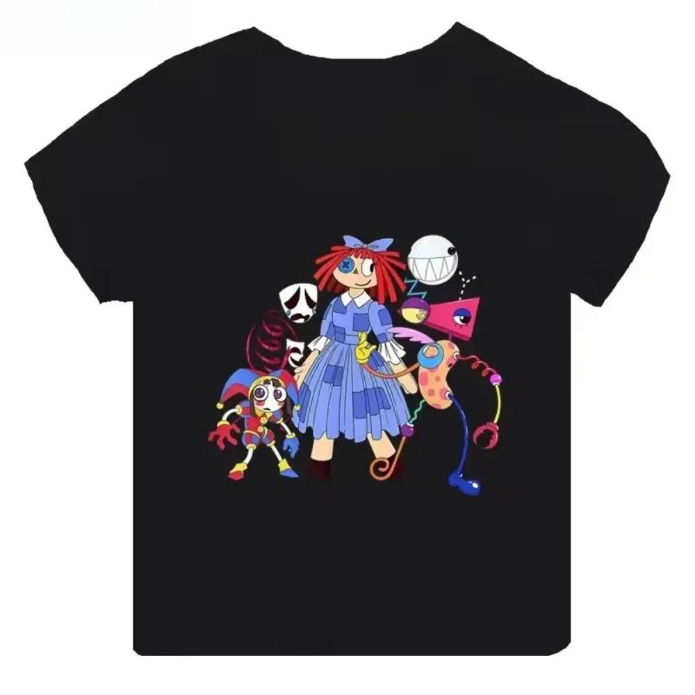 Summer Cotton Children's T-shirt The Amazing Digital Circus Cartoon Pattern - Suitable for Summer Dressing