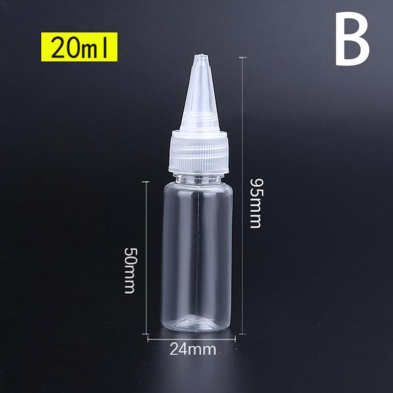 10-200Ml Plastic Squeeze Dropper Bottle With Screw Cap Transparent Eyes Liquid Ink Oil Dropper Bottles Paint Pigment Container