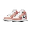 Air Jordan 1 Mid ALT SE PS Оранжевые замшевые детские кроссовки Team-Orange Sail White DZ4470-800