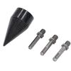 4pcs Heavy Duty Detachable Log Splitter Bit Hex Shank Firewood Drill Bit  Family Heating