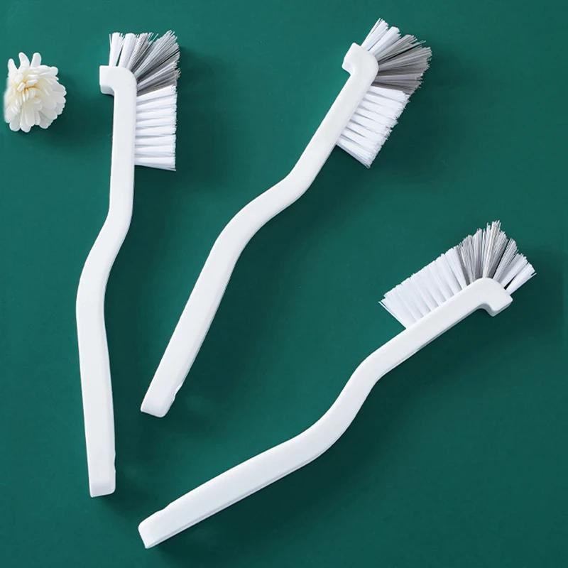 Japanese Style Sink Brush Cleaning Cup Brush With Long Handle Elbow Design Tail Hole Wall Hanging Crevice Cleaning Accessories