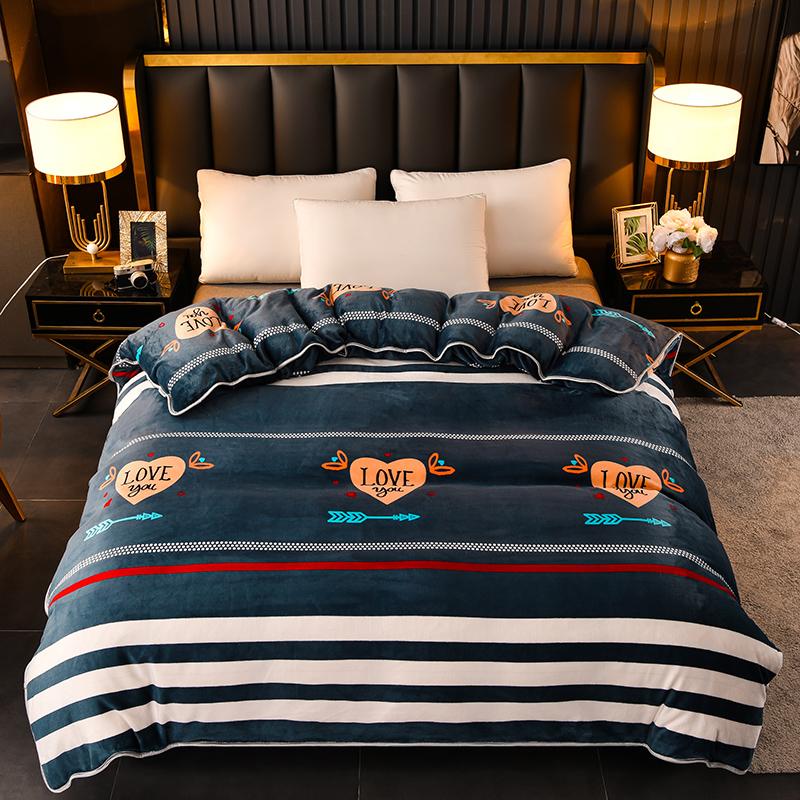 Premium Cartoon Panda Duvet Cover 1 Piece Floral Rainbow Quilt Cover Soft Warm Winter Flannel Comforter Cover Reversible Kawaii Bedding