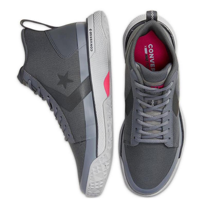 Converse Кроссовки для баскетбола унисекс Star Series BB с круглым носком, на шнуровке, средней высоты, серые