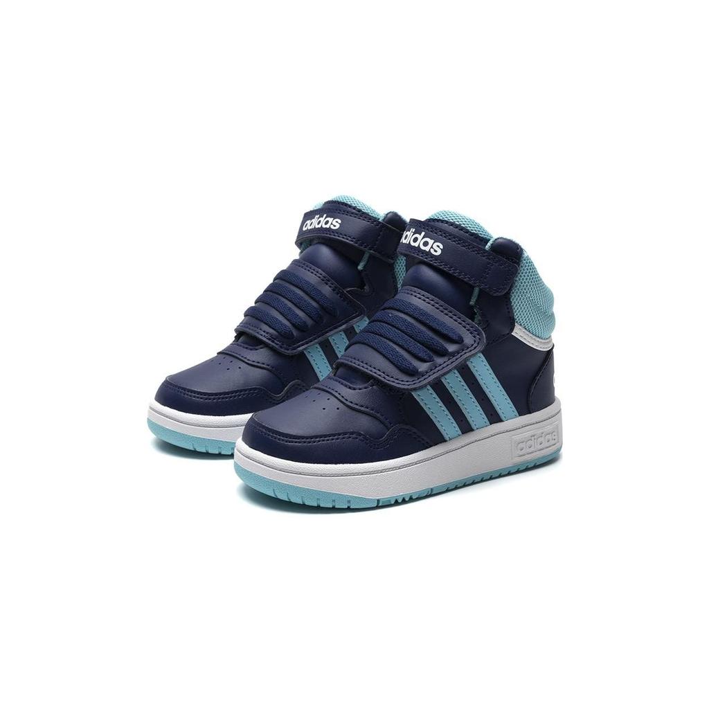 adidas Кеды Hoops Bb Performance Модные Удобные Простой Стиль Высокие Ходячие Обувь Детская Обувь Синий IF5314