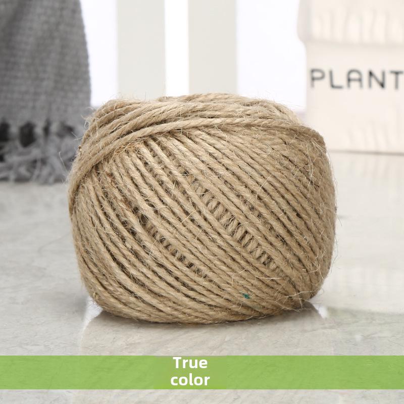 Цветная пеньковая веревка в стиле ретро для самостоятельного изготовления, 1,5-2 мм, 25 м/50 м/100 м