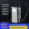 35000 об/мин Профессиональная машинка для шлифовки ногтей для маникюрного салона, портативная, перезаряжаемая, маникюрное оборудование, электрическая полировка для ногтей