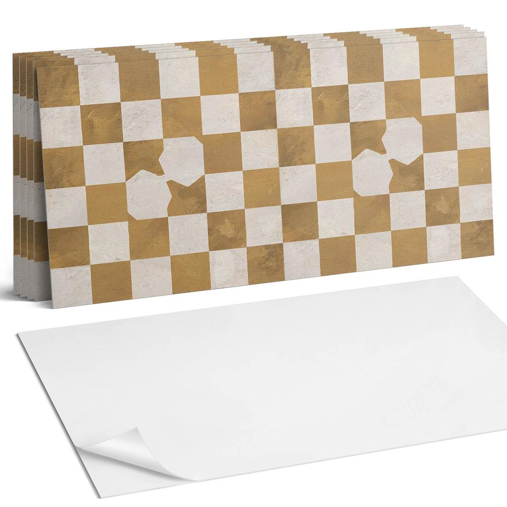 Paczka Kafelków Winylowych Ściennych Abstrakcyjny Wzór Szachownicy 6X60X30 Cm