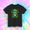 St. Patrick's Day Skull T-Shirt | Leprechaun Hat Shamrock | Irish Pride Tee S-5X