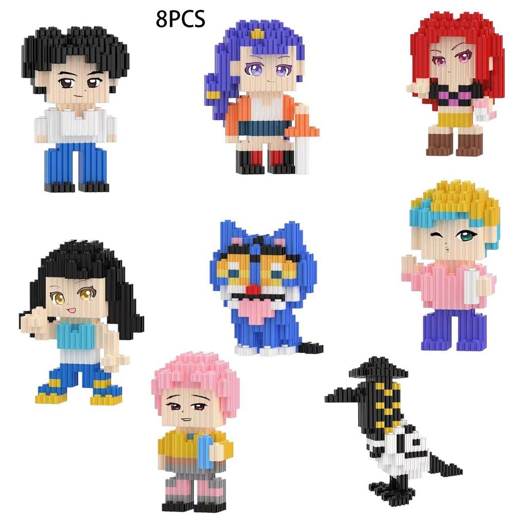 Нетоксичные Охотники на Демонов Руми Мира Зои Строительные Блоки Аниме Фигурки Действия Блоки Головоломка Сборные Игрушки Детские Рождественские Подарки