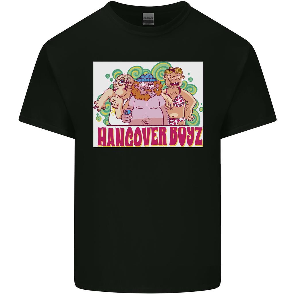 Hangover Boyz Stag Do Doo Funny Beer Unisexs Light Cotton Tshirt