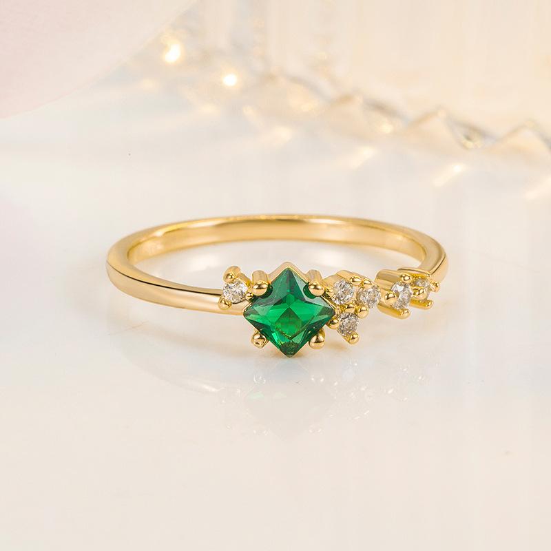 Классическое кольцо Lindon из медного сплава с цирконием, женские ювелирные изделия, свадебный подарок для вечеринки