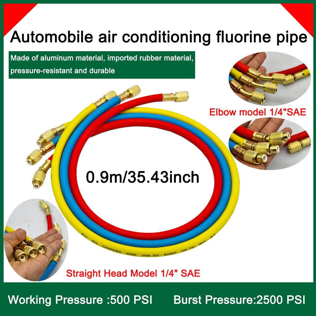 Refrigerant Air Conditioning Tools AC Diagnostic Manifold Gauge Set Hose Hook Kit for Refrigerant Testing R410A R22 R404A R134A