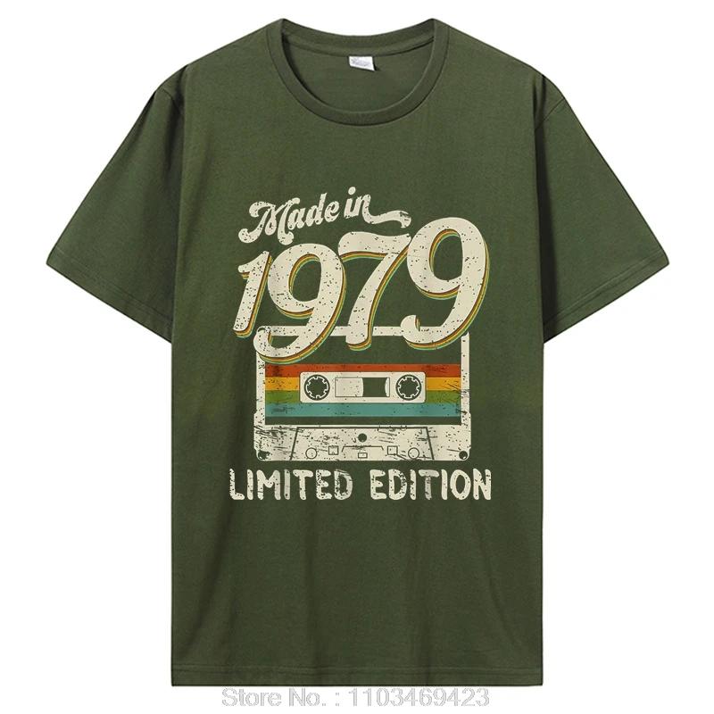 Vintage 1979 Limited Edition Birthday T Shirts Gifts Cotton Summer Tees Tops Graphic T-shirt Clothing Oversized
