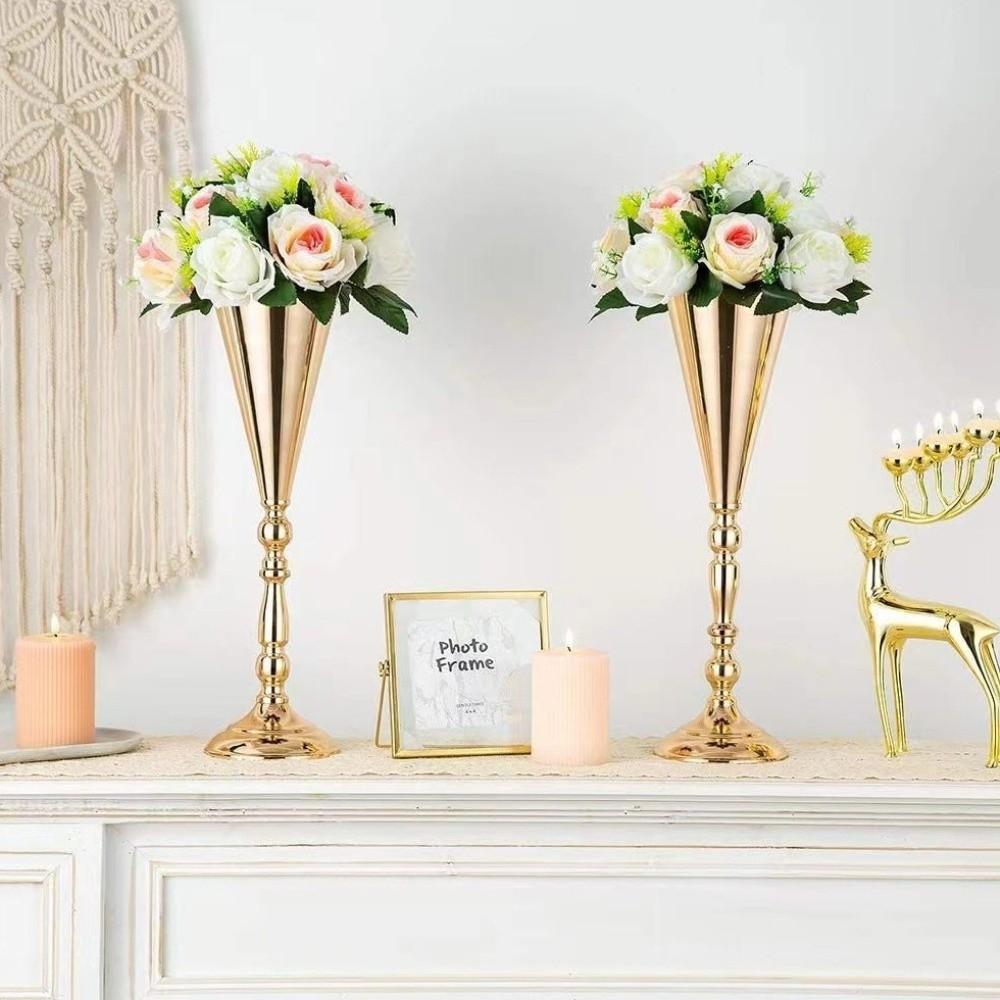 Романтические свадебные цветочные вазы Европейский стиль Центральные вазы Металлические вазы Домашний свадебный декор