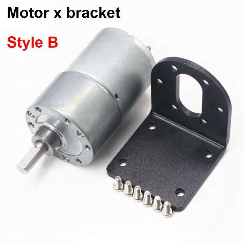 GB37-3530 High Torque Gear Motor 24V 12V DC with Eccentric Shaft Mounting Bracket Motor Holder for Industrial Applications