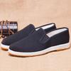 Men Spring Breathable Outdoor Old Beijing Black Cloth Shoes Casual Autumn Soft Soled Single Work Shoes Slip-ons 39-45