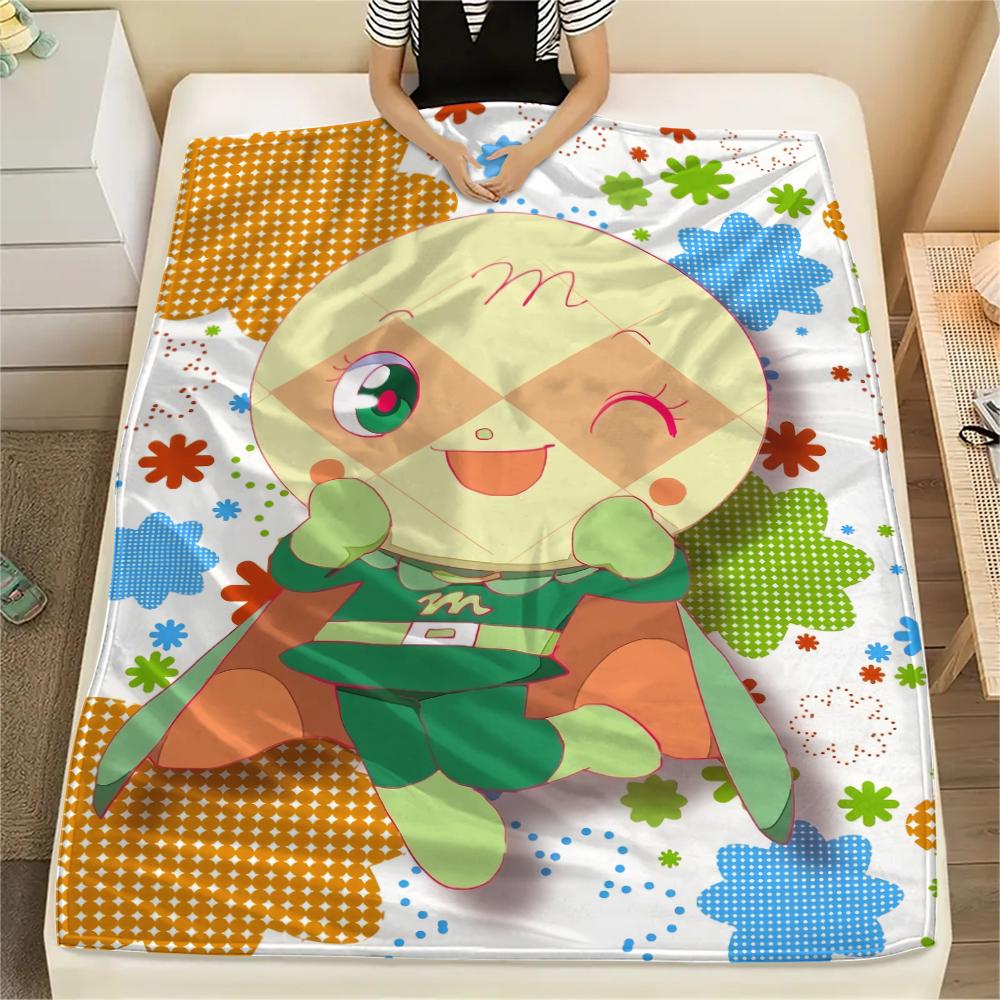 Anpanman Close up Blanket, Warm Throw for Home Bedroom, Perfect Gift for Anpanman Fans.chl