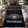 Manchester City Customize Your Name Carpet Design for Dormitory Hallway Study room Balcony Anti-slip Rug Office home decor Gift for Festivals