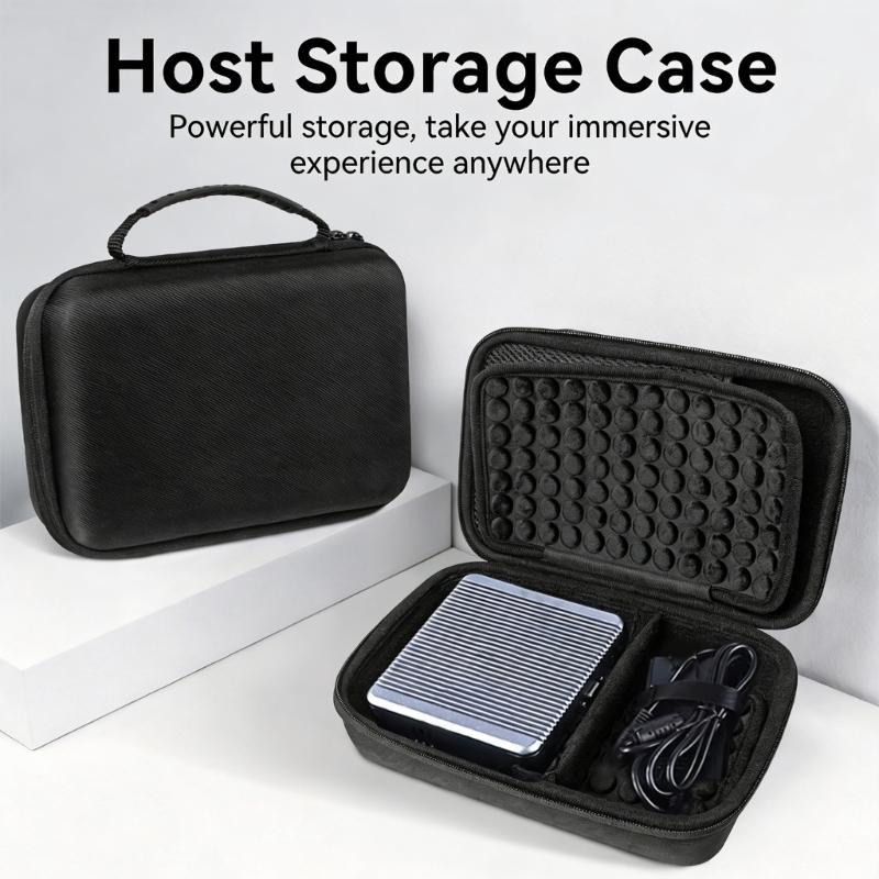 Portable Mini Computer Host Travel Bag With EVA Material And Multiple Storage Compartments