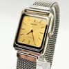Б/у Рабочее item Часы Rado Diastar Мужские Золотой циферблат Квадратные Новая батарейка RADO DIASTAR Серебристый QZ