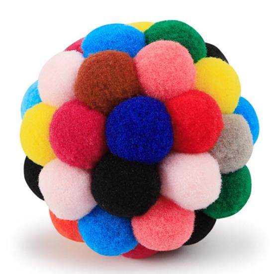 Привлекательный мяч для кошек, игрушка, идеальные подарки, колокольчик из полиэстера, портативный плюшевый мяч для домашних животных