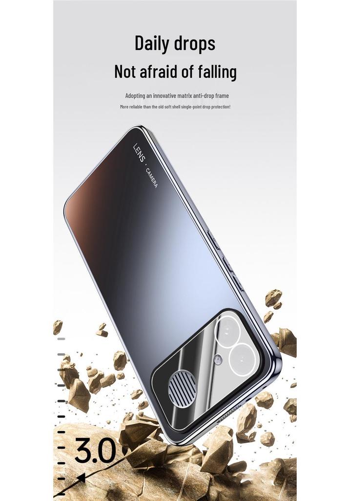 Электрооцинкованный чехол для телефона Redmi K90 Max с защитой камеры - Простой деловой дизайн, Полная защита для K90 Pro Max