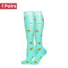 1 Pair Cute Cat Compression Socks Knee High 20-30 Mmhg Fit Medical Edema Diabetes Varicose Veins Running Sports Socks