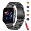 20 мм/22 мм ремешок Для Amazfit GTS/2/3/4/2e/GTS2 Mini/GTR2/2e/stratos/3/4/47 браслет для часов из нержавеющей стали correa Amazfit bip ремешок