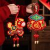 Bell Pendant Festive Ornaments Wooden Bead Lanyard Year Of The Horse  Living Room