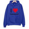 I Love Muhammad Hoodies Long Sleeve with Hooded Clothing Retro Harajuku Pullovers Women Fashion Sweatshirts