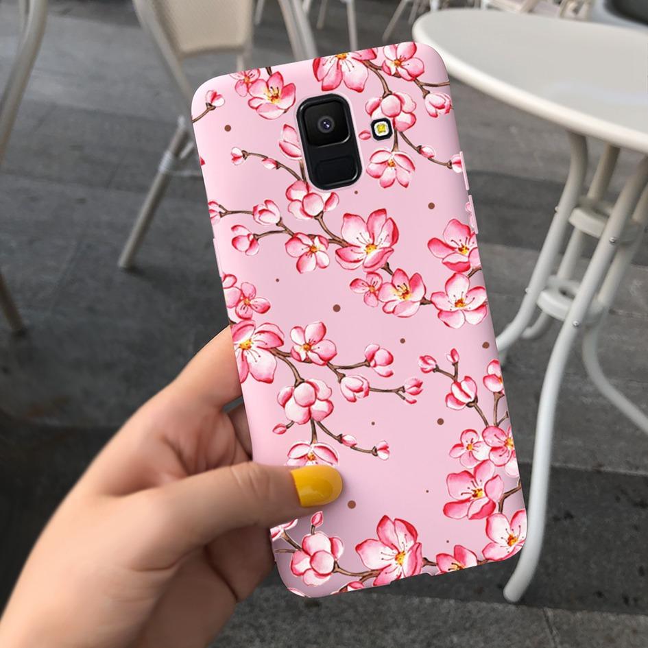 Для Samsung Galaxy A6 2018 Чехол SM-A600F Милый Подсолнух Астронавт Чехол для Телефона Для Samsung A6 Plus 2018 A6Plus A6+ SM-A605F Coque