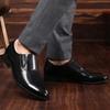 Black Pointed Toe Dress Shoes Man Spring Autumn Social Shoe for Men Cheap Liquidation 39 Clearance Official Elegant and Classic