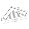 Stainless Steel Sink Drainer Triangular Kitchen Sink Storage Shelf  for Kitchen Utensil
