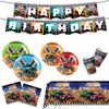 Custom Monster Truck Off-Road Theme Party Supplies Party Decorations Banner Tableware Tablecloth Tissue Birthday Arrangement