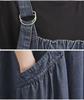 2024 Plus Size Women's Spring/Summer Denim Suspender Swing Dress