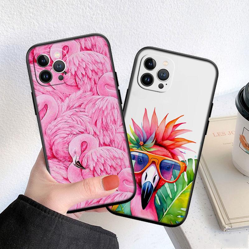 Flamingos Pink bird flower Case for Samsung M02 M06 M15 M16 M20 M21 M30 M30S M31 M35 M51 M55 M56 A36 A42 A50 A50S A51 A52