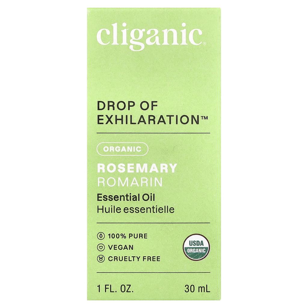 Cliganic Organic Rosemary Essential Oil, 30ml (1 Fl Oz)