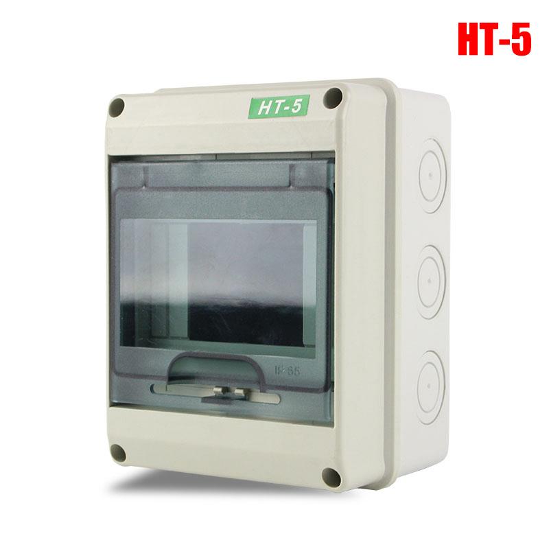 HT-5/8/12/15/18/24 Ways Outdoor Водонепроницаемая электрическая распределительная коробка Автоматический выключатель MCB Power Пластиковая распределительная коробка для проводов